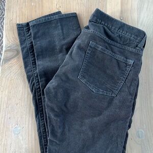 J.Crew gray corduroy flat front straight leg pants